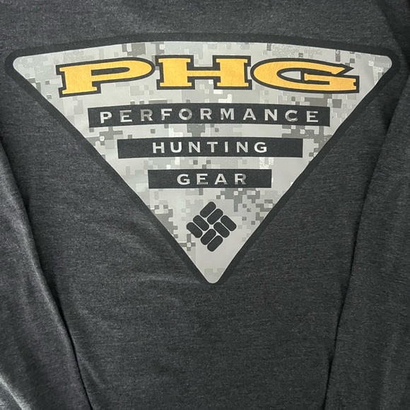 Columbia Men's Small Charcoal Long Sleeve Tee - Picture 2 of 3